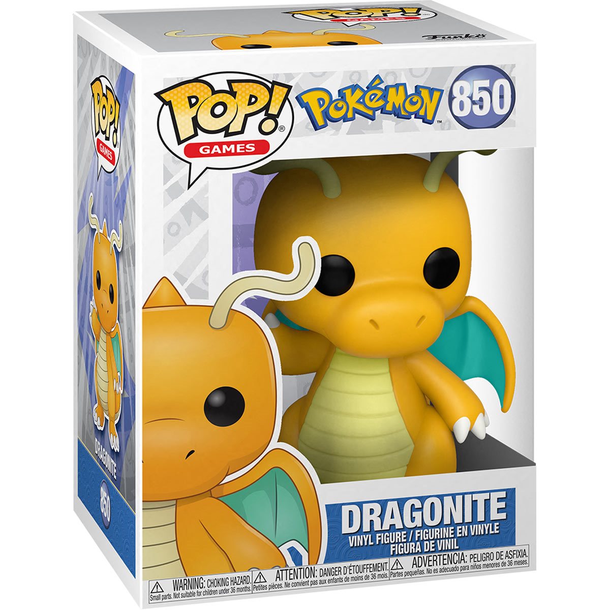 Pokemon Dragonite Funko Pop #850 - alternate view