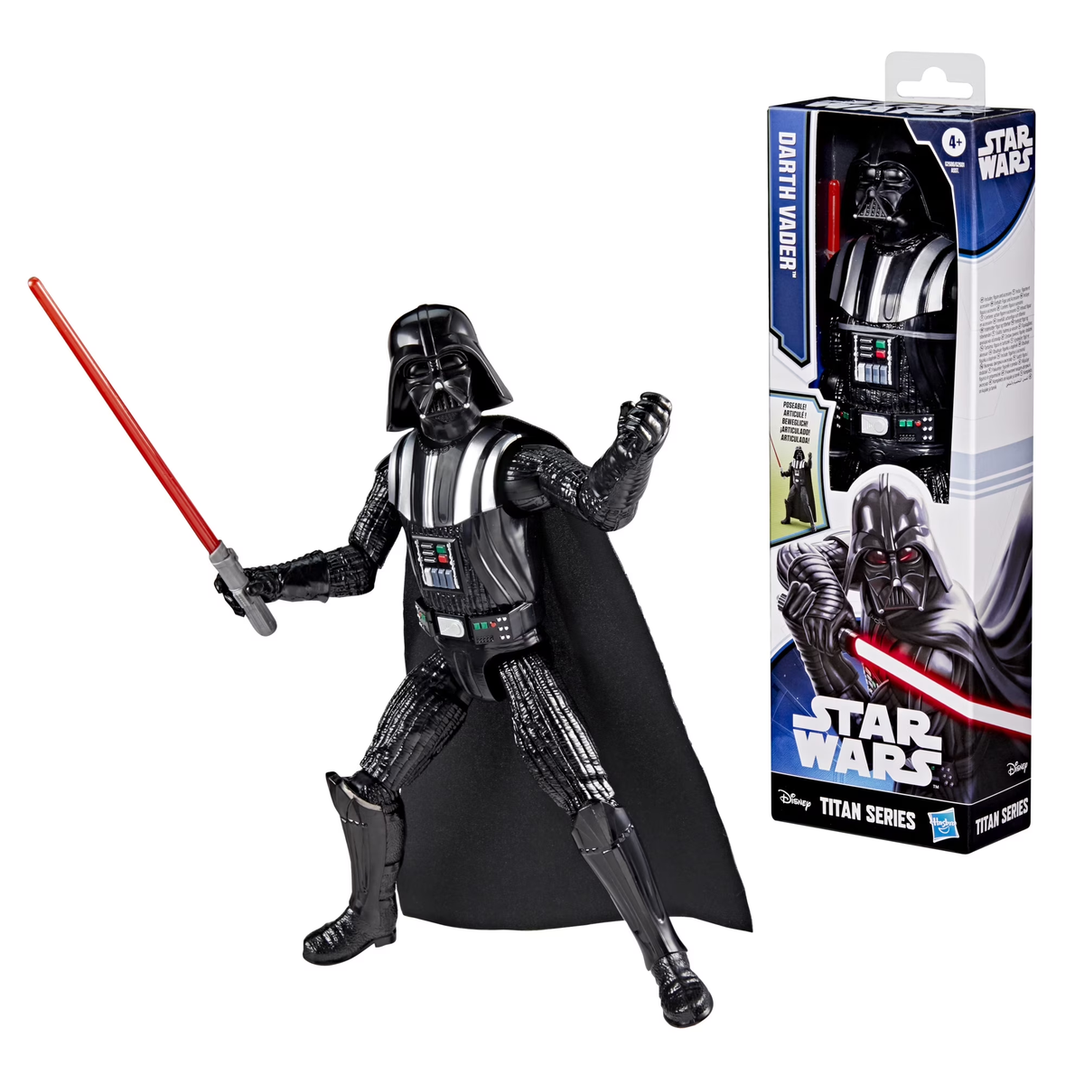 Star Wars Titan Series 12-Inch Darth Vader Action Figure - figure and packaging