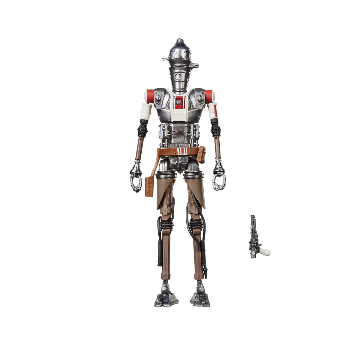 Star Wars Black Series IG-11 Nevarro Marshal action figure, standing pose with blaster accessory