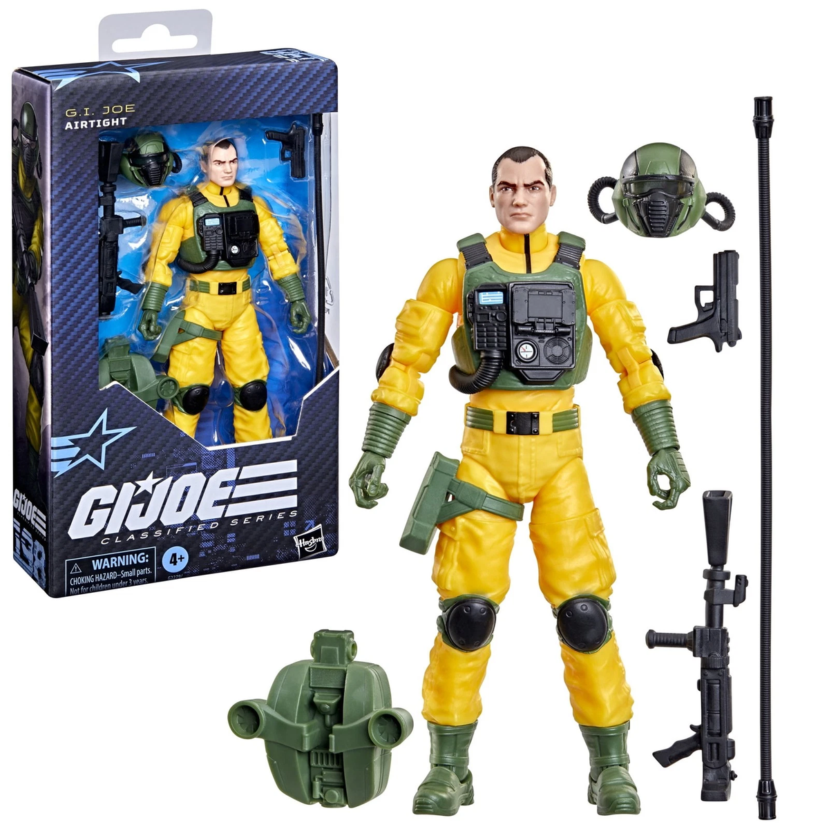 G.I. Joe Classified Series Airtight action figure with package and accessories